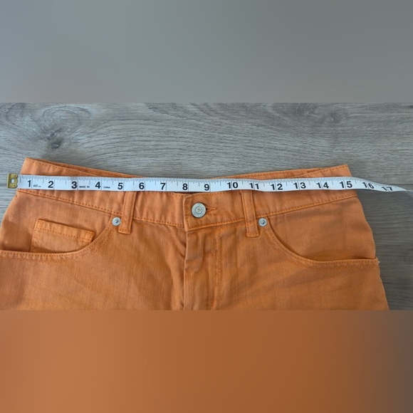 LONDONJEAN Vibrant Orange Jean Shorts 🩳 100% COTTON. - Picture 3 of 7